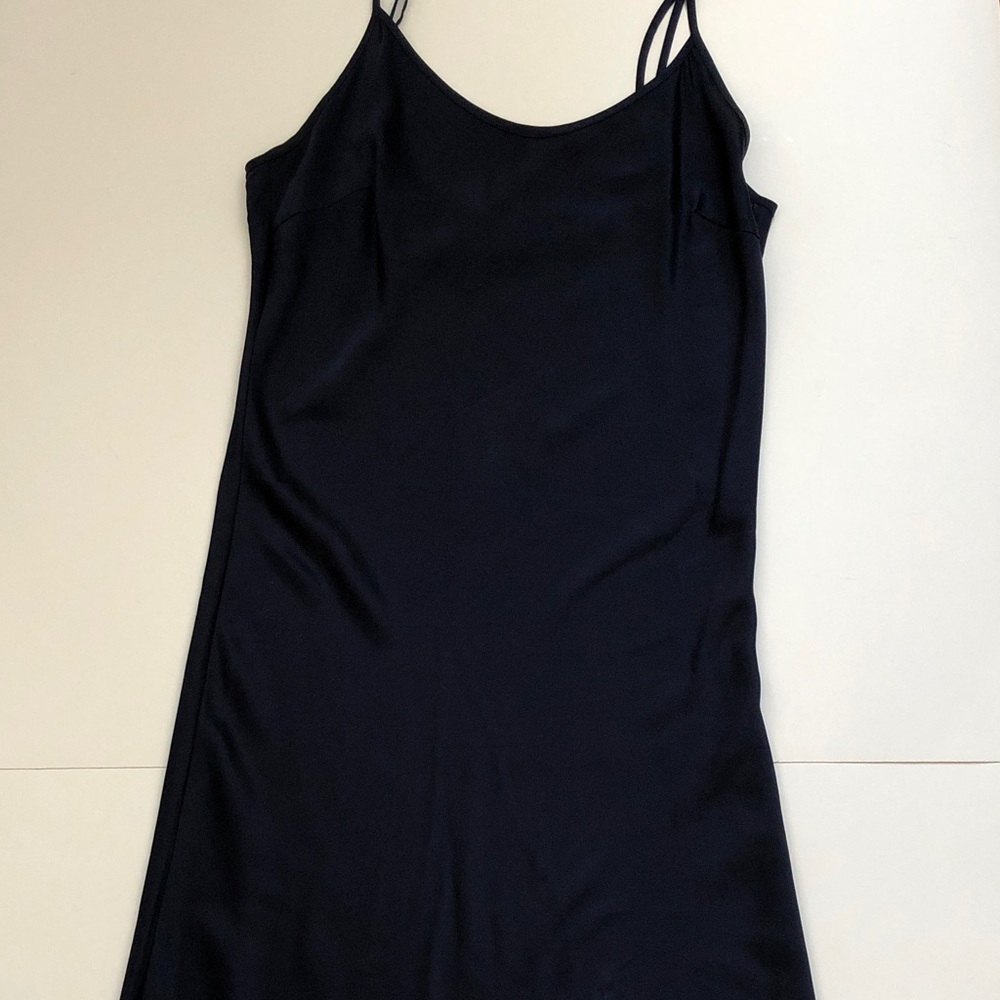 Lilysilk Midi Silk Dress in Navy blue